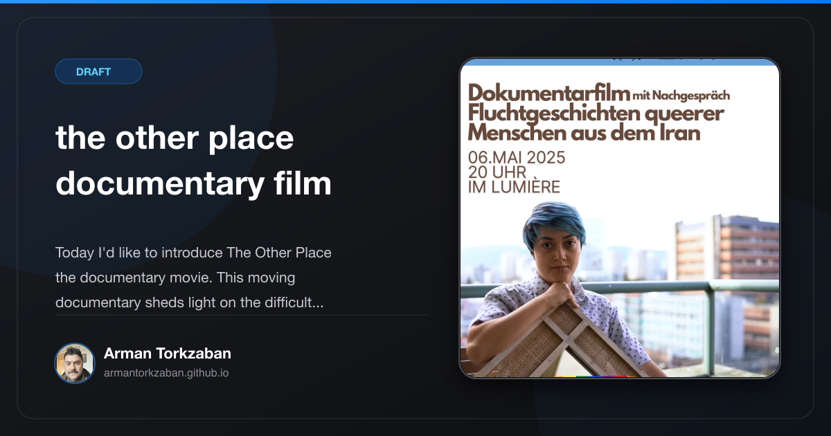 the other place documentary film